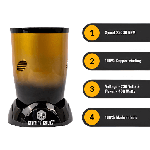 Kitchen Galaxy Bullet Mixer Grinder -  5 Jar Mixer model with 3 Blades |Shaded Series